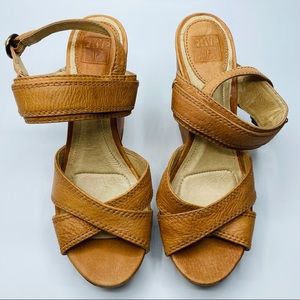Frye Carlie Sling Platform Sandals 7.5